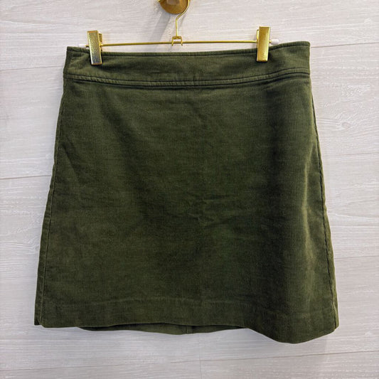 Green Corduroy Mini Skirt 2