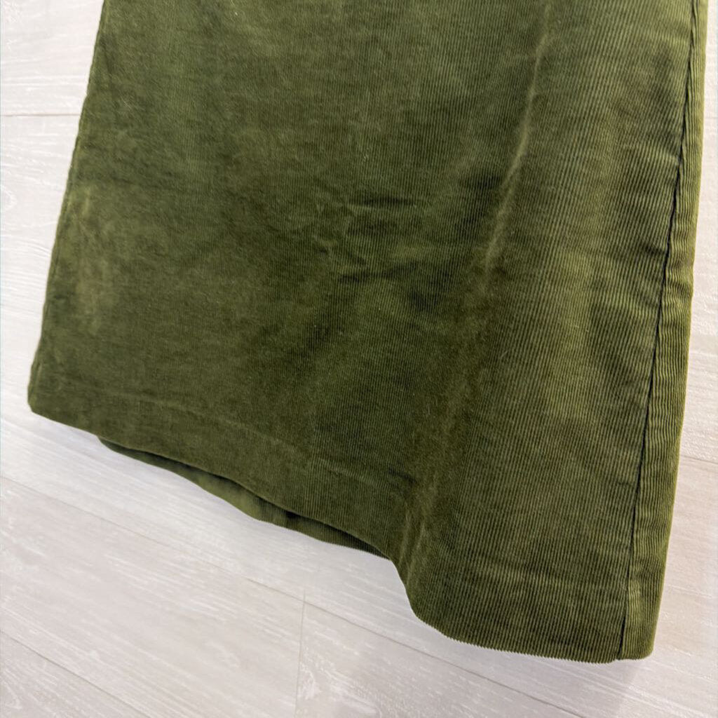 Green Corduroy Mini Skirt 2