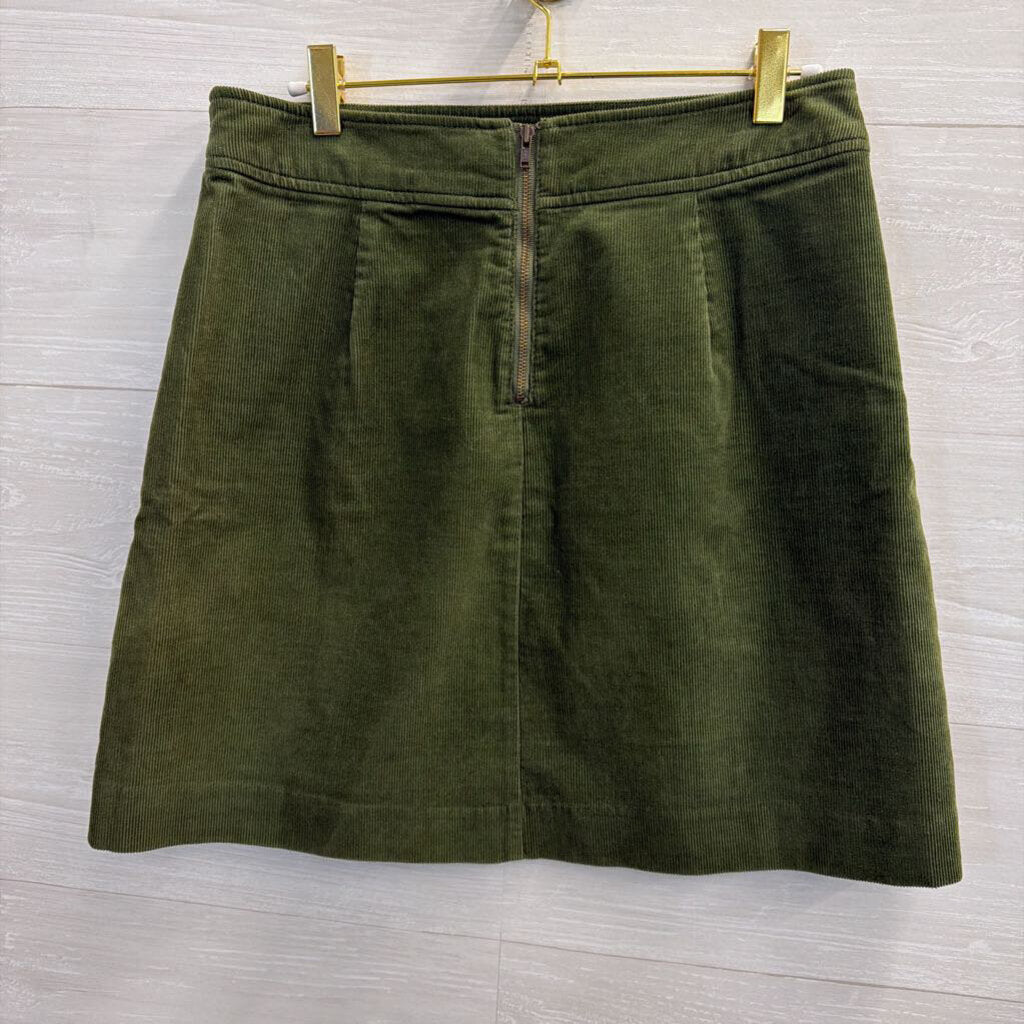 Green Corduroy Mini Skirt 2