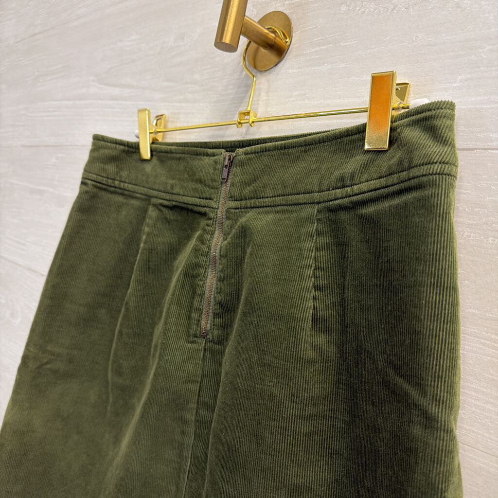 Green Corduroy Mini Skirt 2