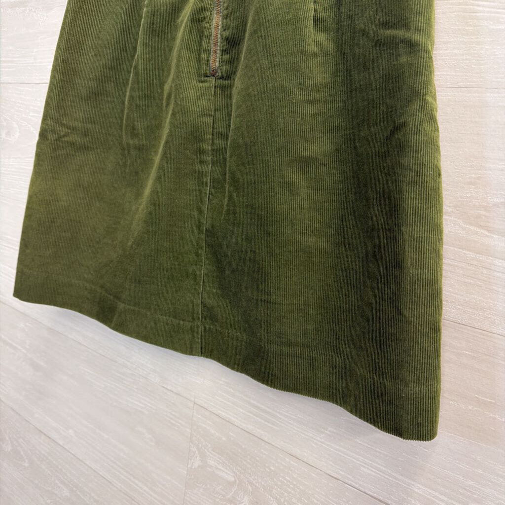 Green Corduroy Mini Skirt 2