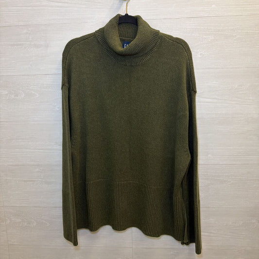 Gap Green Knit Turtleneck Sweater Medium Tall