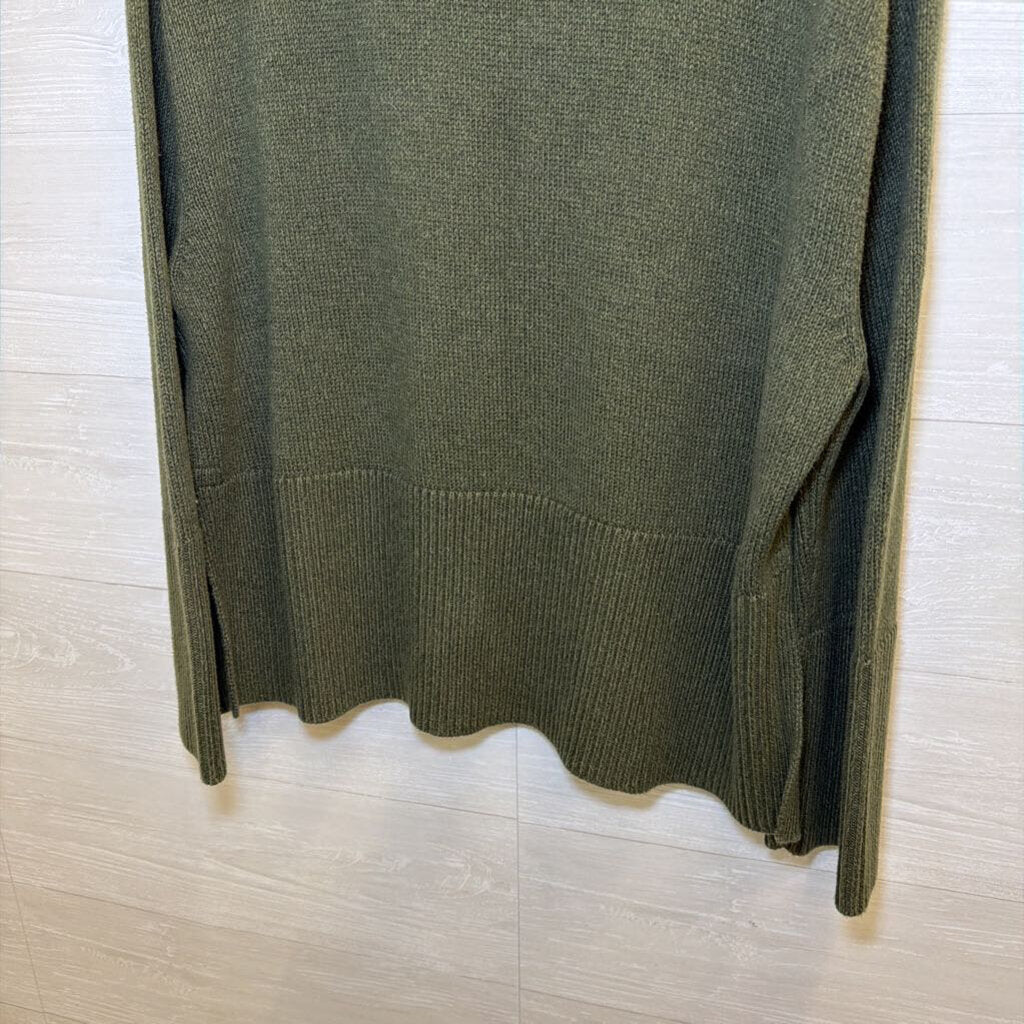 Gap Green Knit Turtleneck Sweater Medium Tall