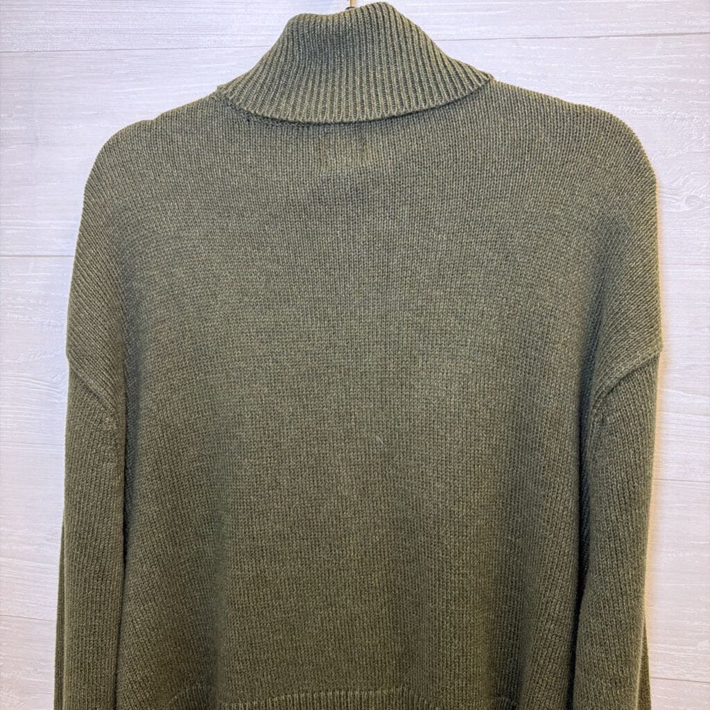 Gap Green Knit Turtleneck Sweater Medium Tall