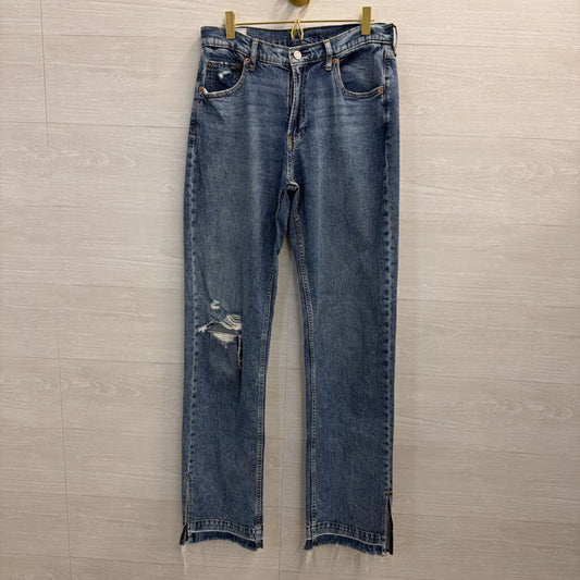 Gap Medium Wash Distressed 90s Loose Mid Rise Jeans 4 Tall