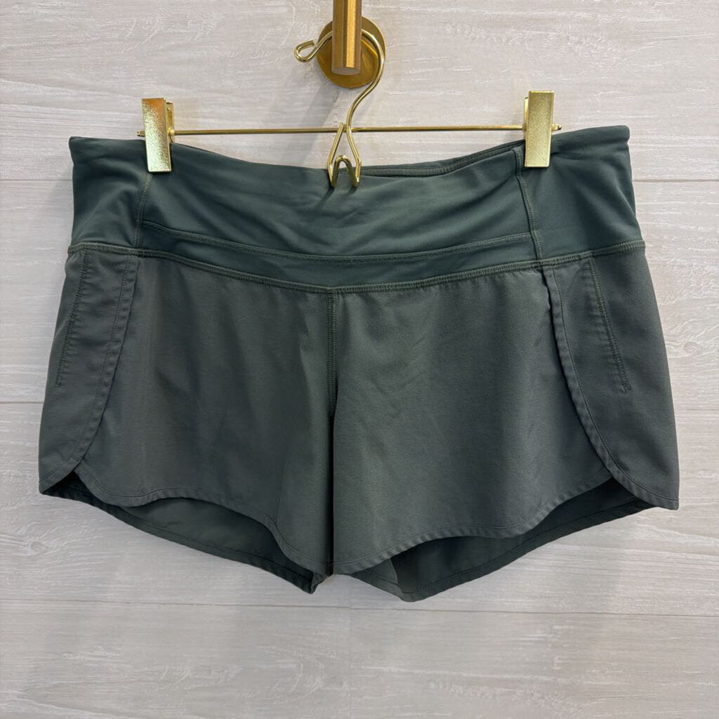 Lululemon Green Athletic Shorts 8