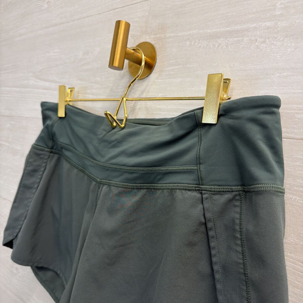 Lululemon Green Athletic Shorts 8