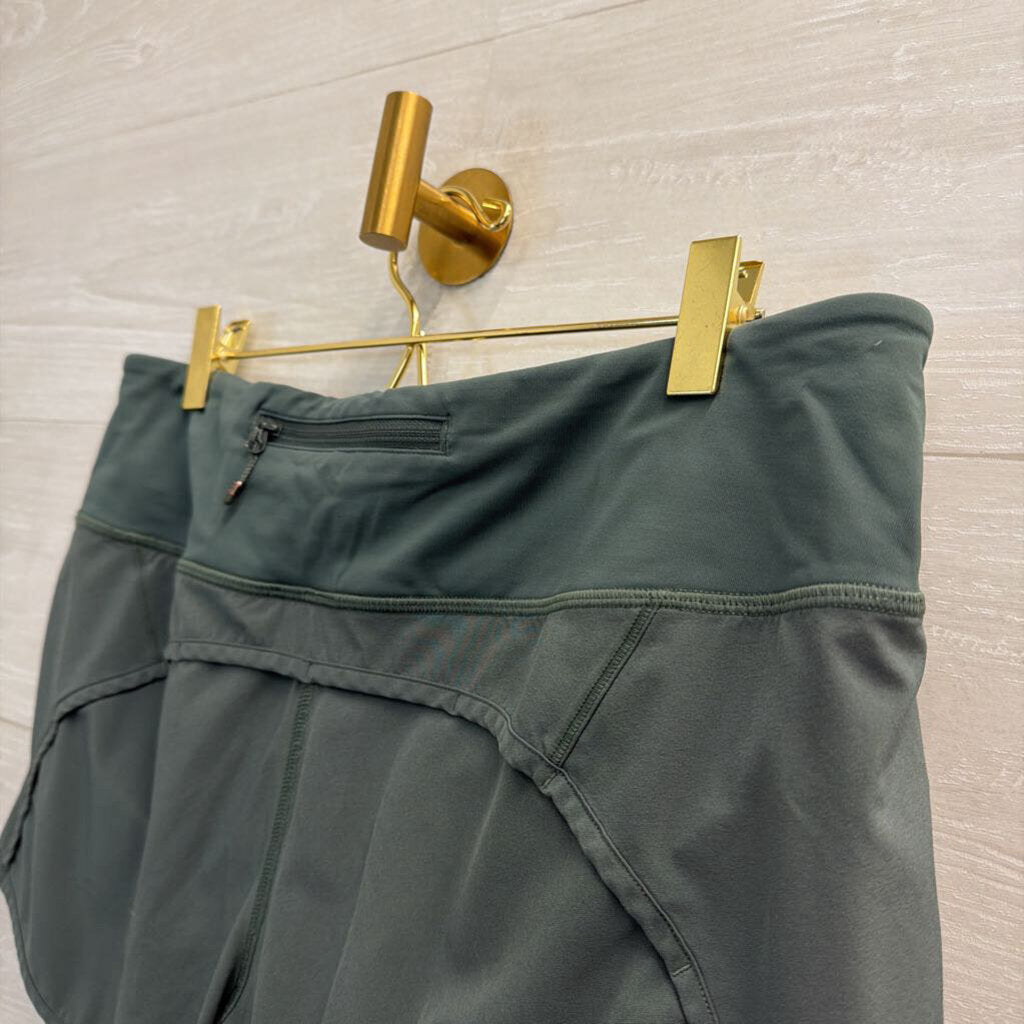 Lululemon Green Athletic Shorts 8