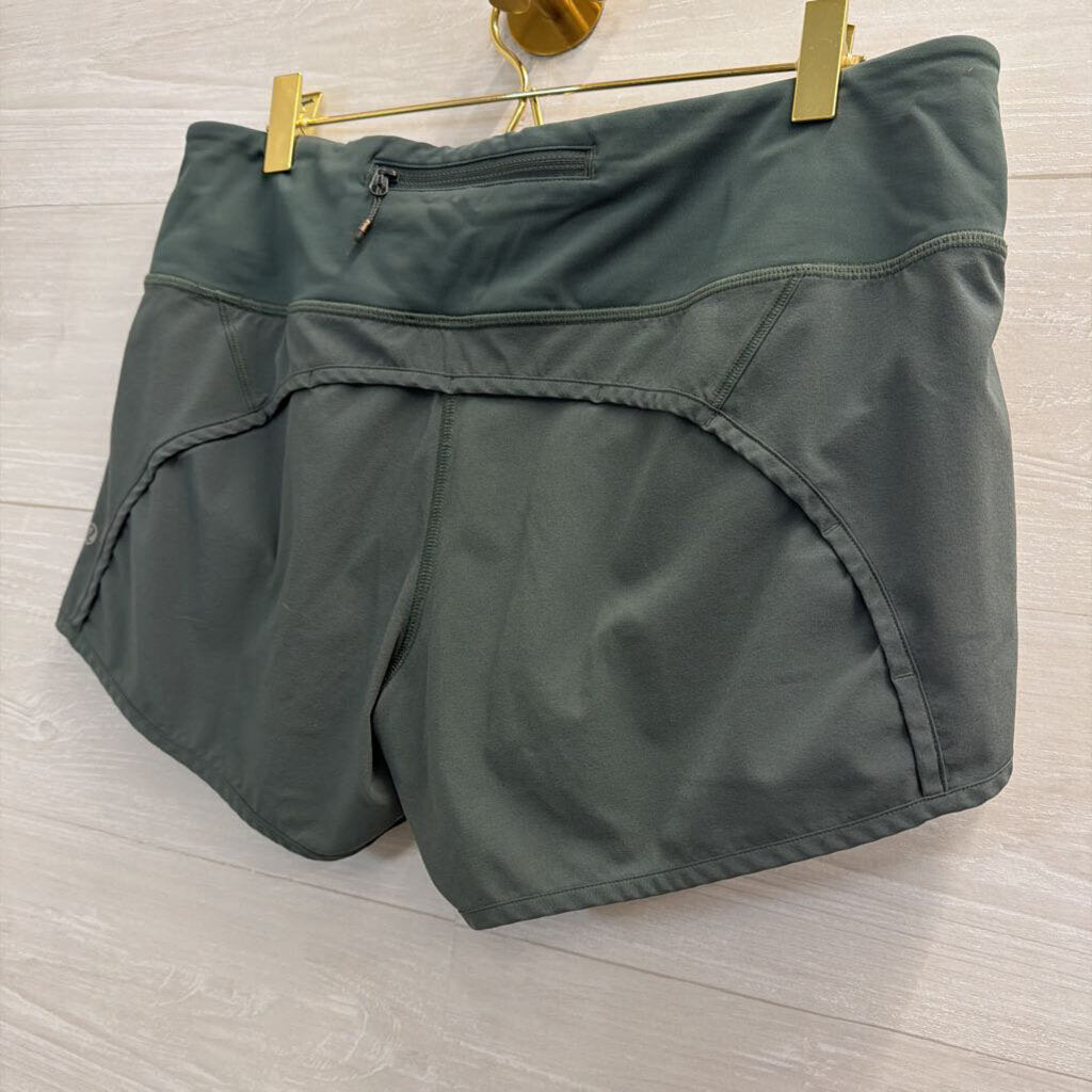 Lululemon Green Athletic Shorts 8