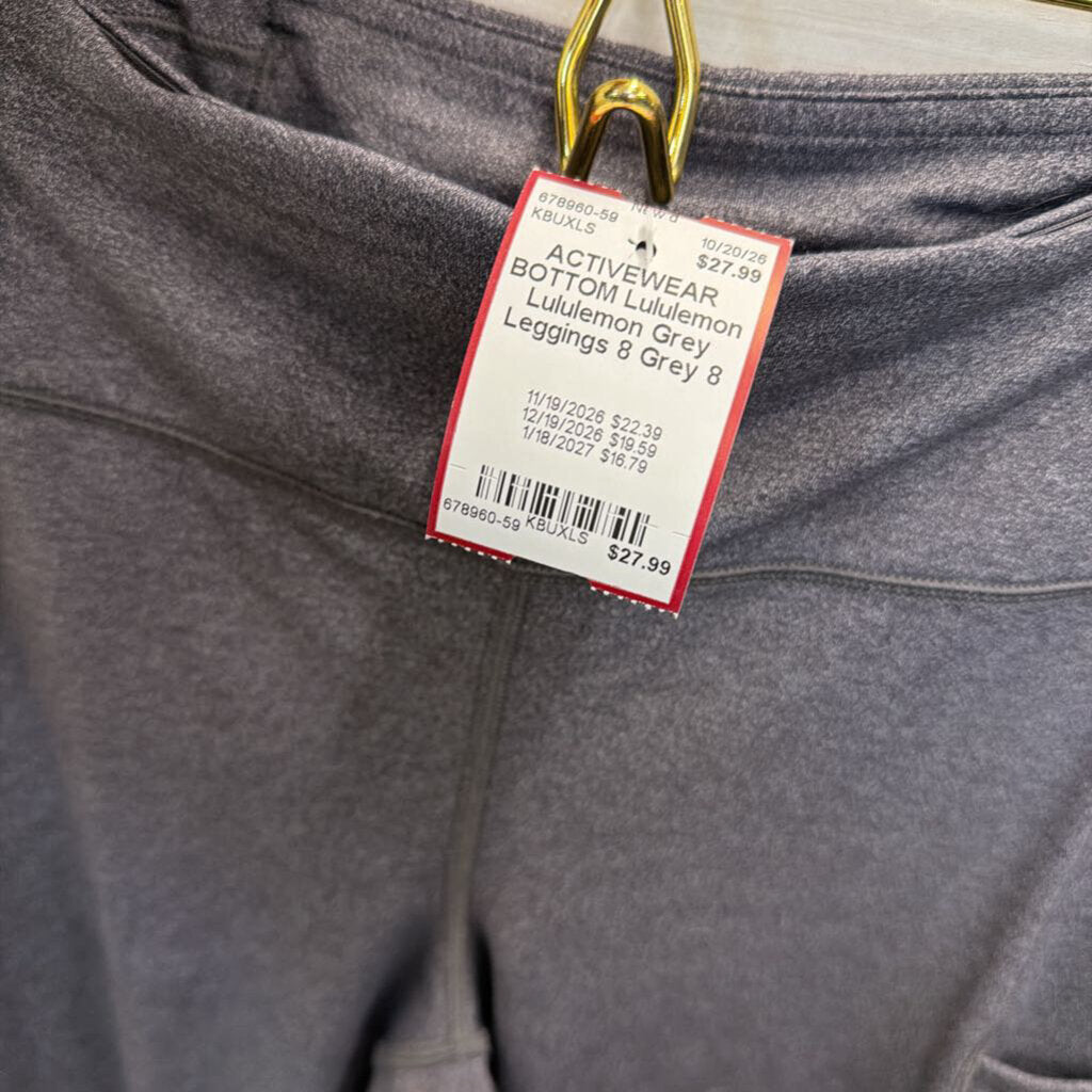 Lululemon Grey Leggings 8