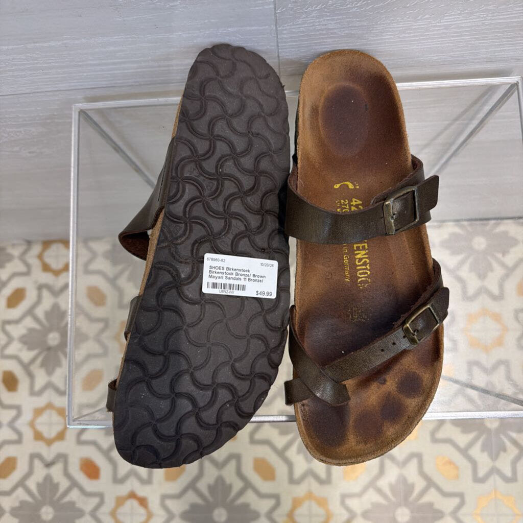 Birkenstock Bronze/ Brown Mayari Sandals 11