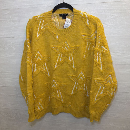 Zoria Yellow Star Knit Sweater Medium