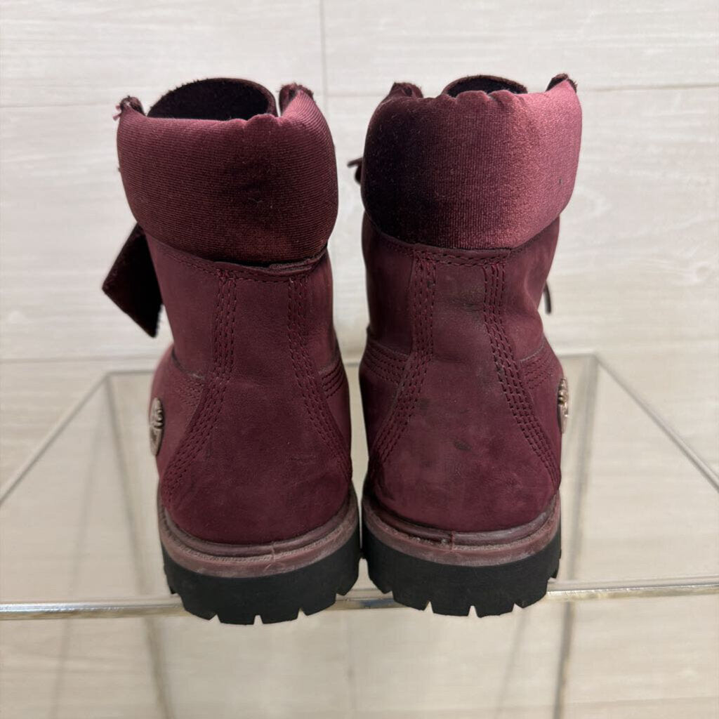 Timberland Burgundy 6 Inch Premium Waterproof Boots 8.5