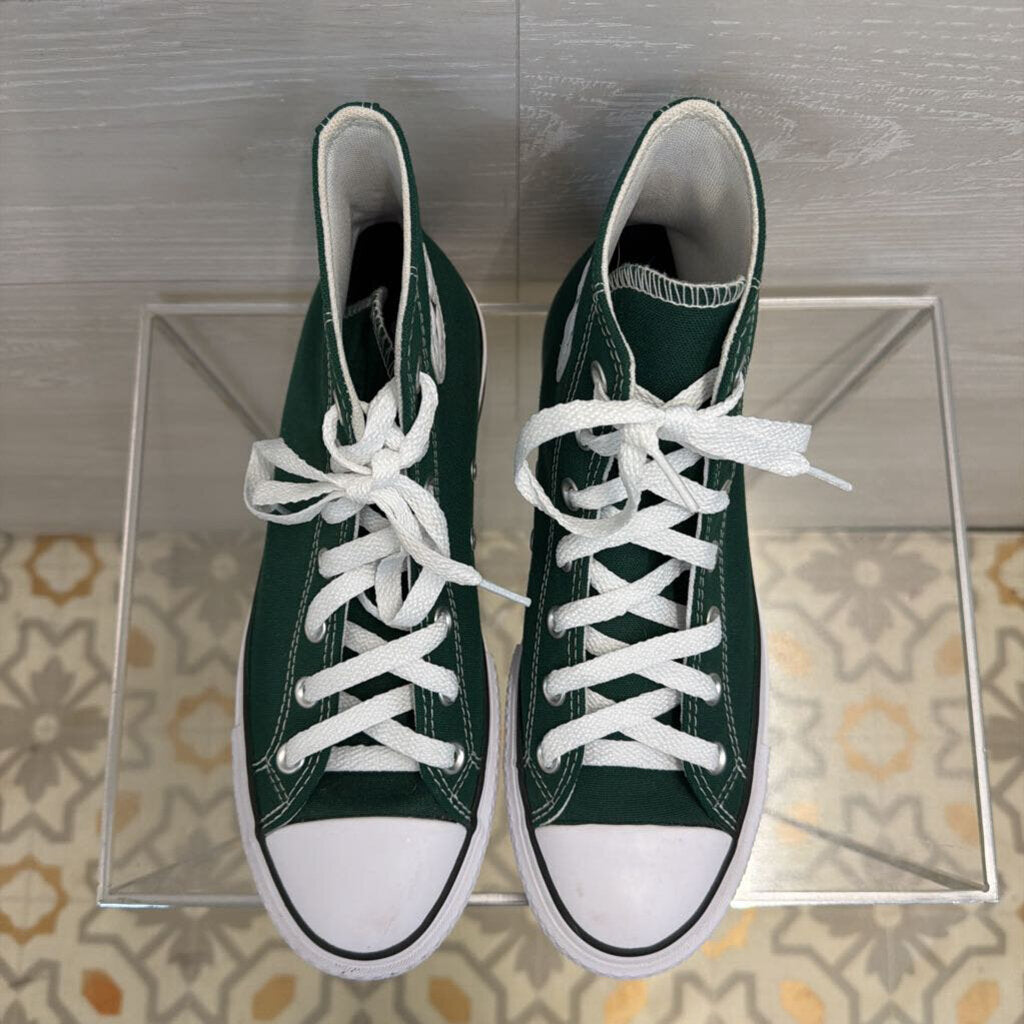Converse Green All Star Lift Platform High Top Sneakers 8