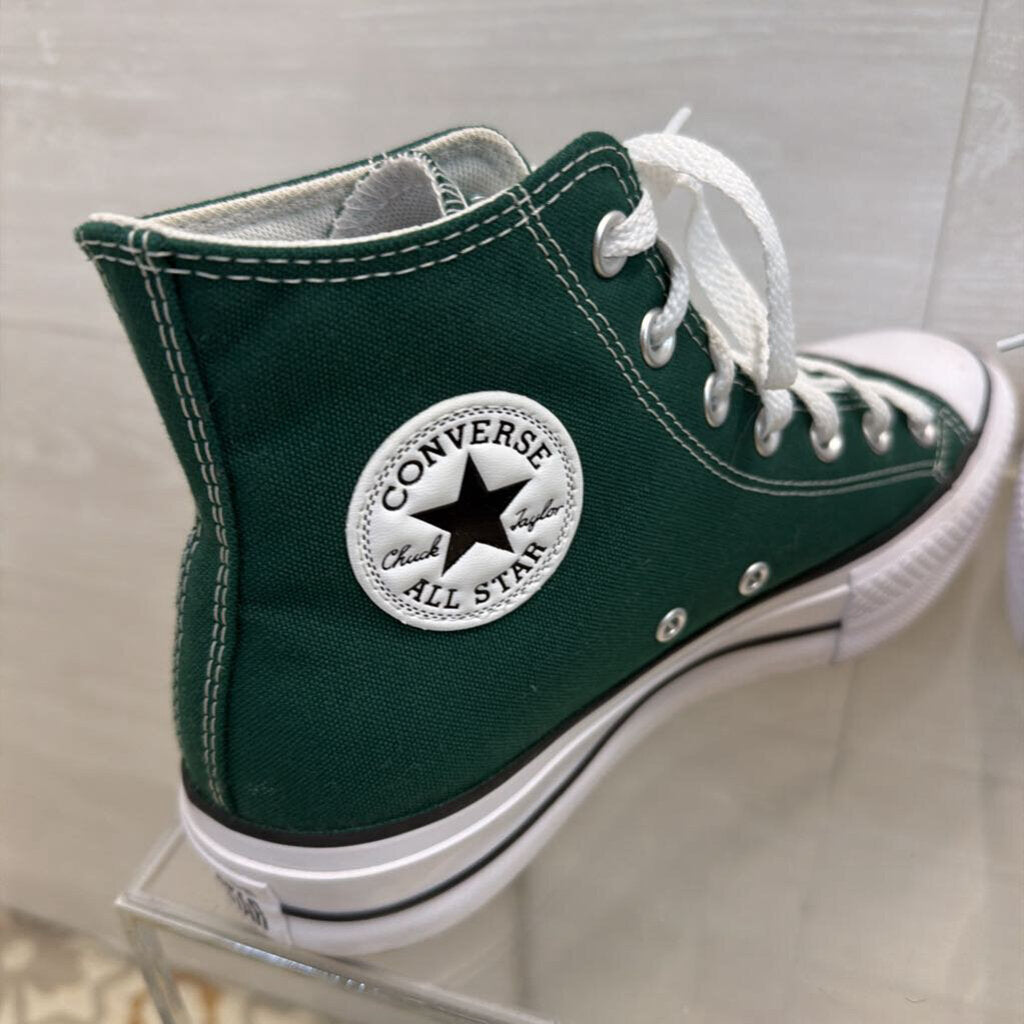 Converse Green All Star Lift Platform High Top Sneakers 8