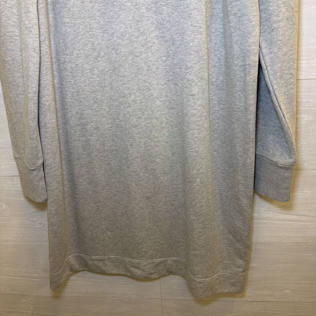 Grey Long Sleeve Puff Sleeve Dress Small