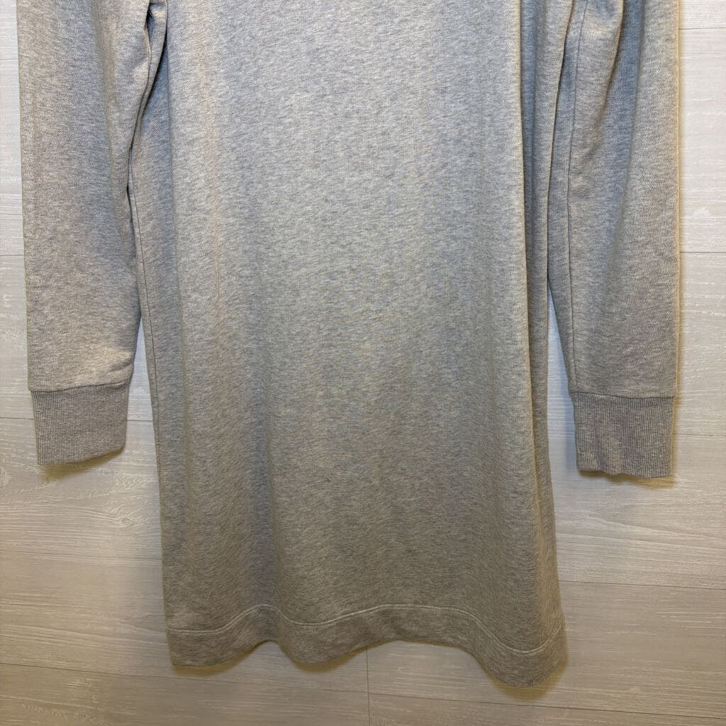 Grey Long Sleeve Puff Sleeve Dress Small