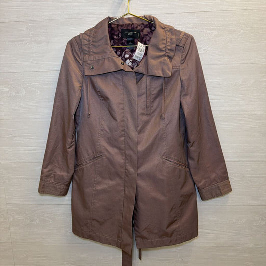 Ann Taylor Purple Snap Front Jacket Small Petite