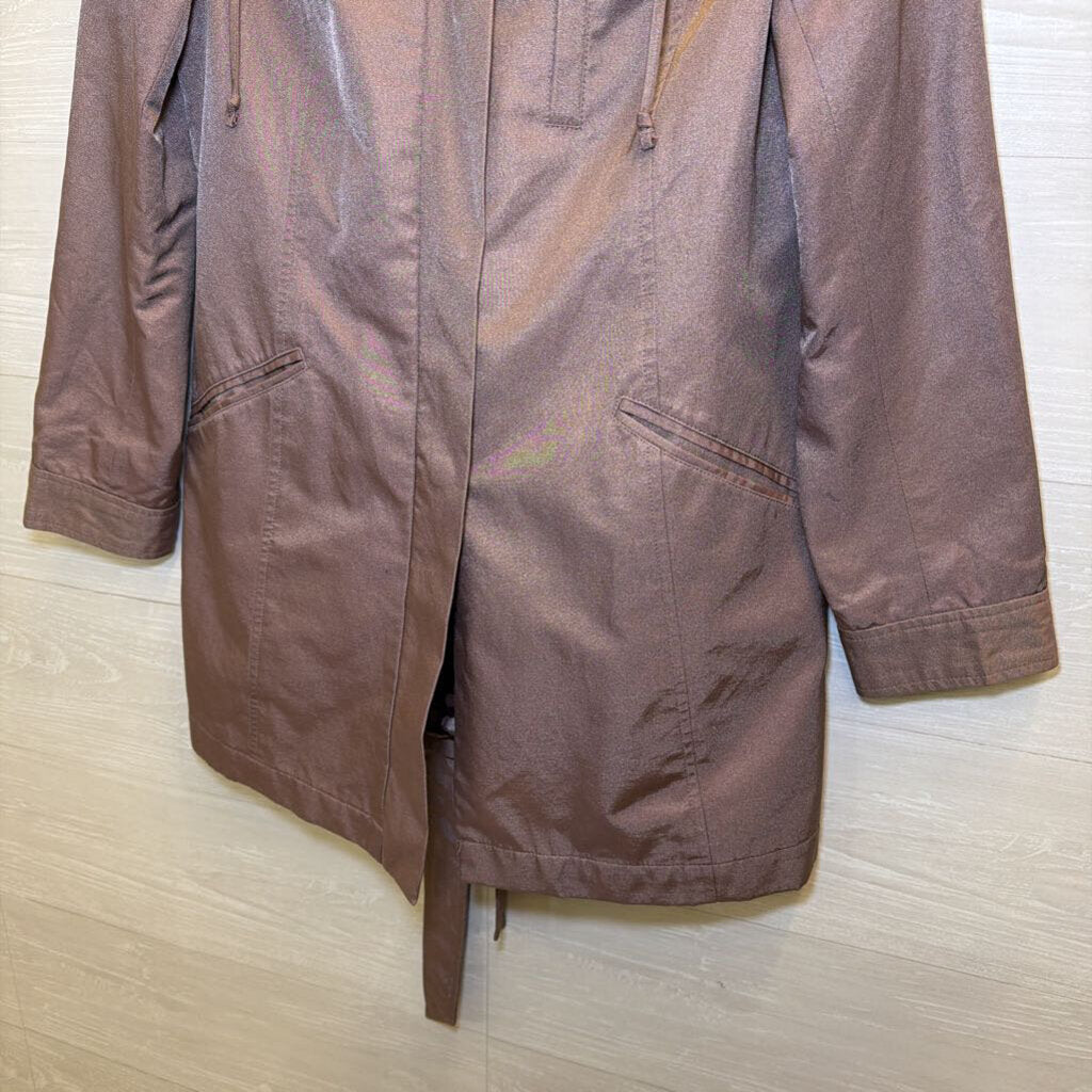 Ann Taylor Purple Snap Front Jacket Small Petite