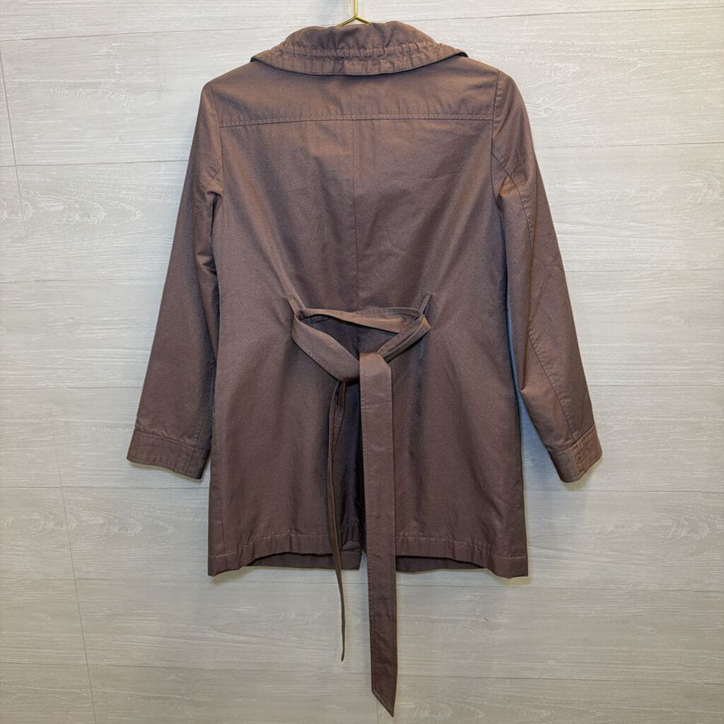 Ann Taylor Purple Snap Front Jacket Small Petite