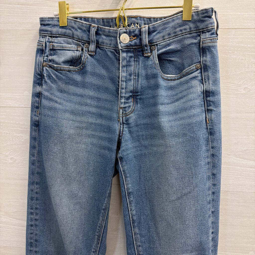 American Eagle Tomgirl Medium Wash Jeans 4 Tall