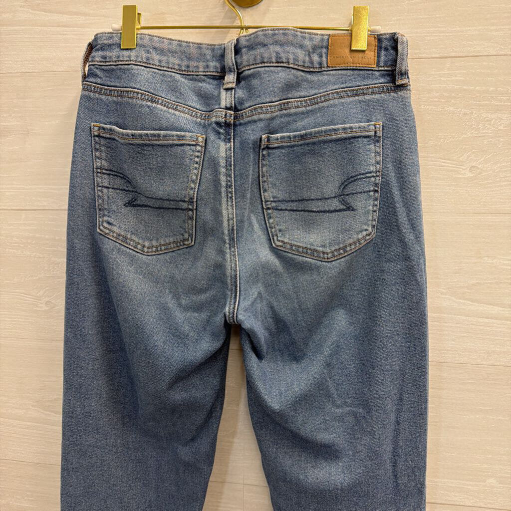 American Eagle Tomgirl Medium Wash Jeans 4 Tall