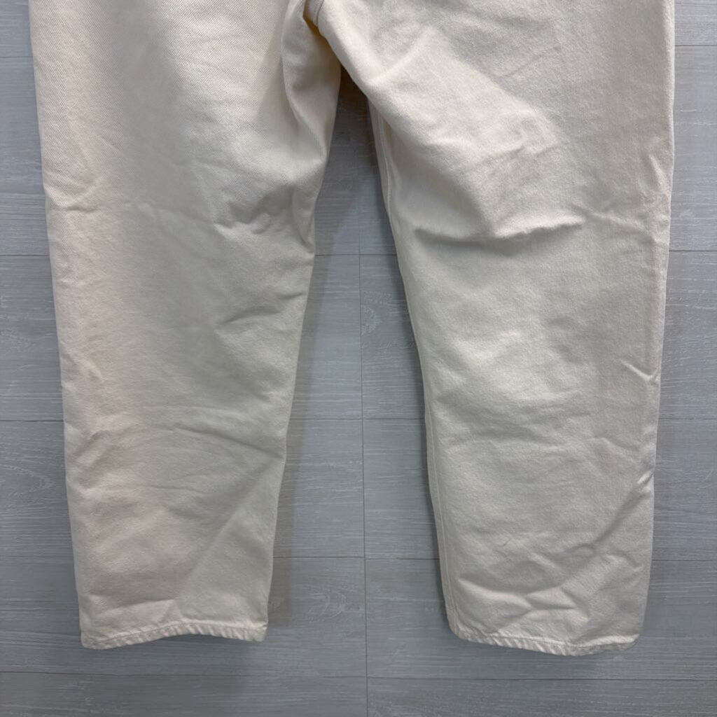 Agolde Cream Denim 90s Crop Jeans 29