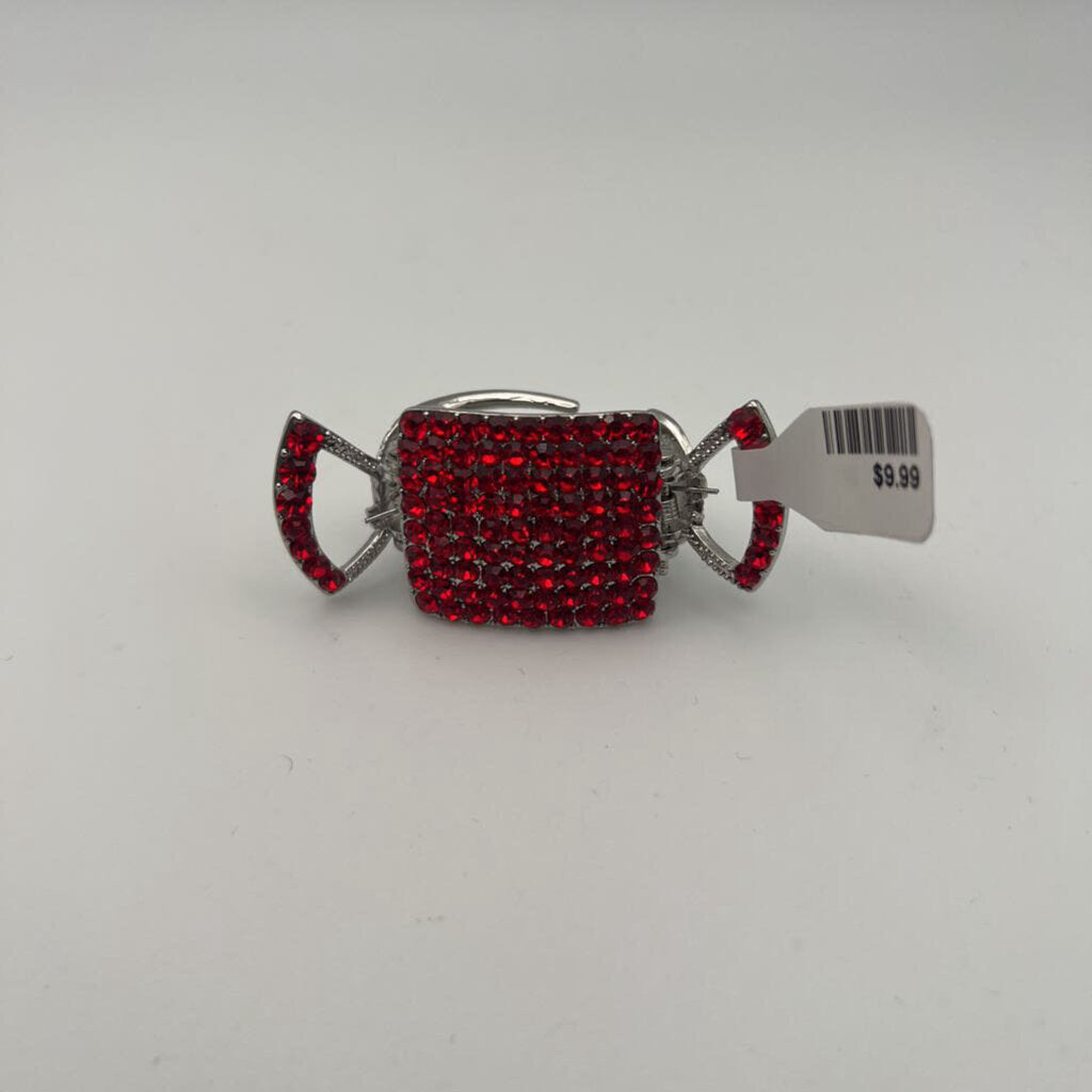 Red Candy Rhinestone Claw Clip