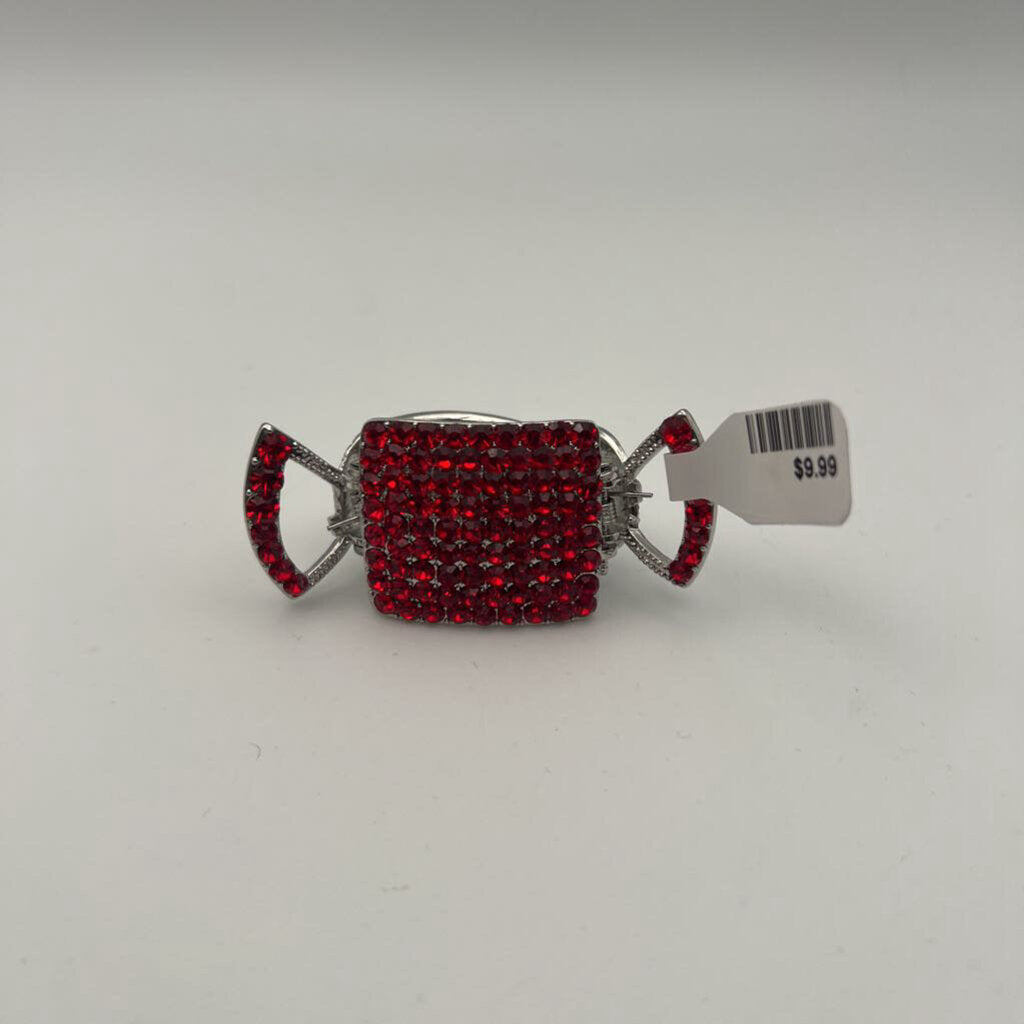 Red Candy Rhinestone Claw Clip