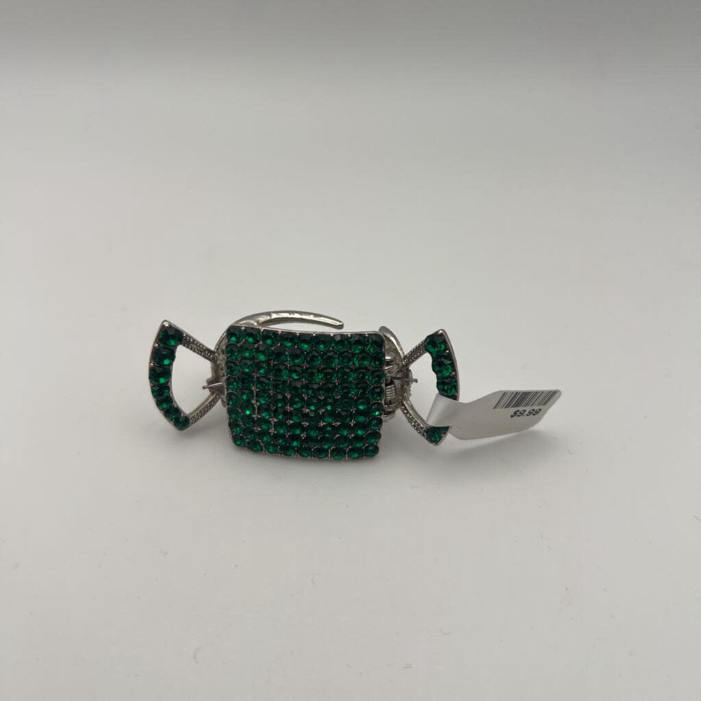 Green Candy Rhinestone Claw Clip