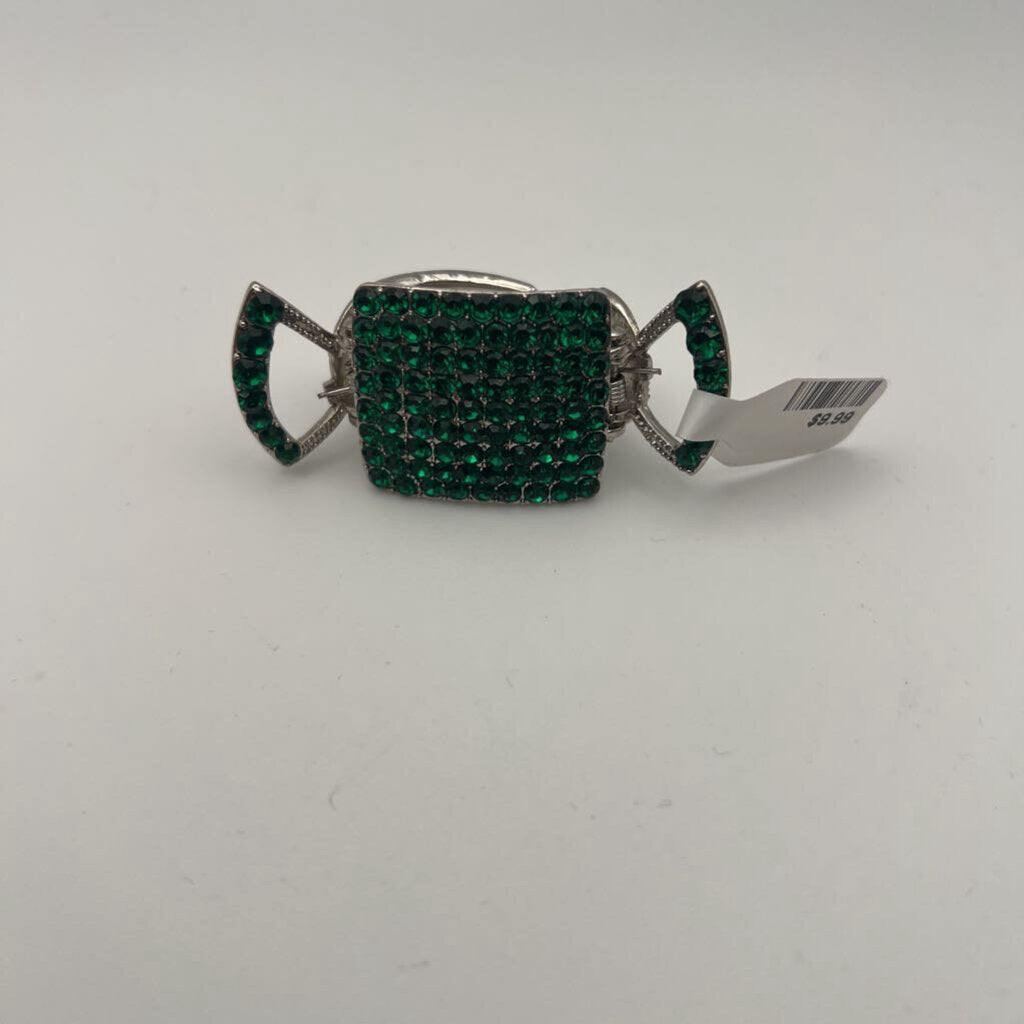 Green Candy Rhinestone Claw Clip