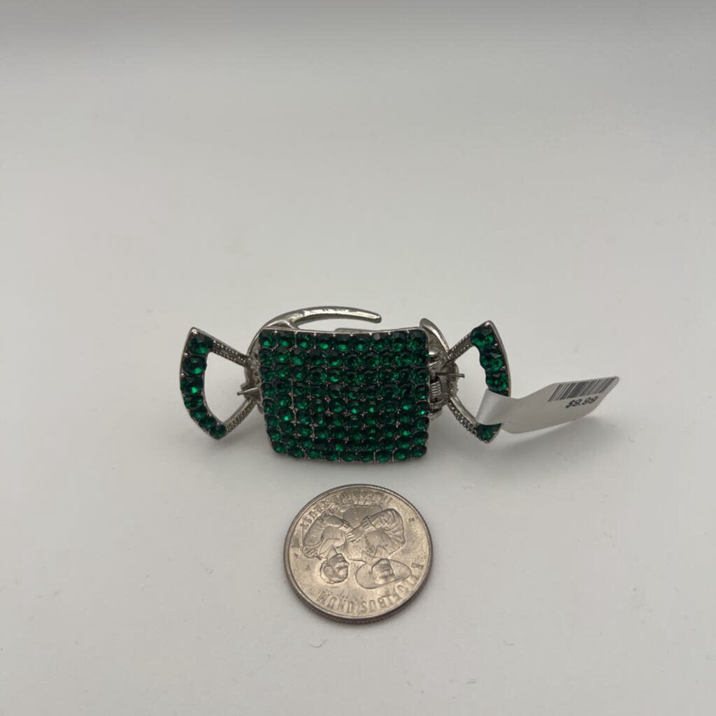Green Candy Rhinestone Claw Clip