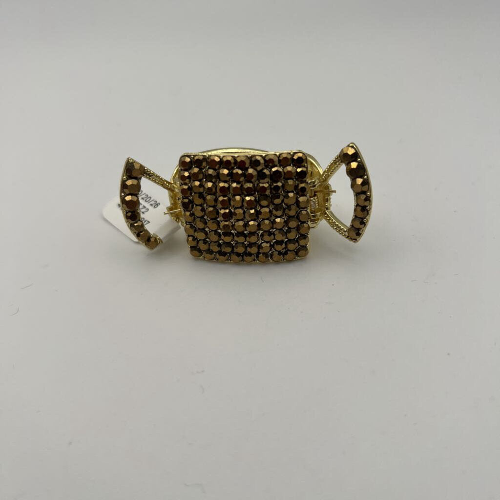 Gold Candy Rhinestone Claw Clip