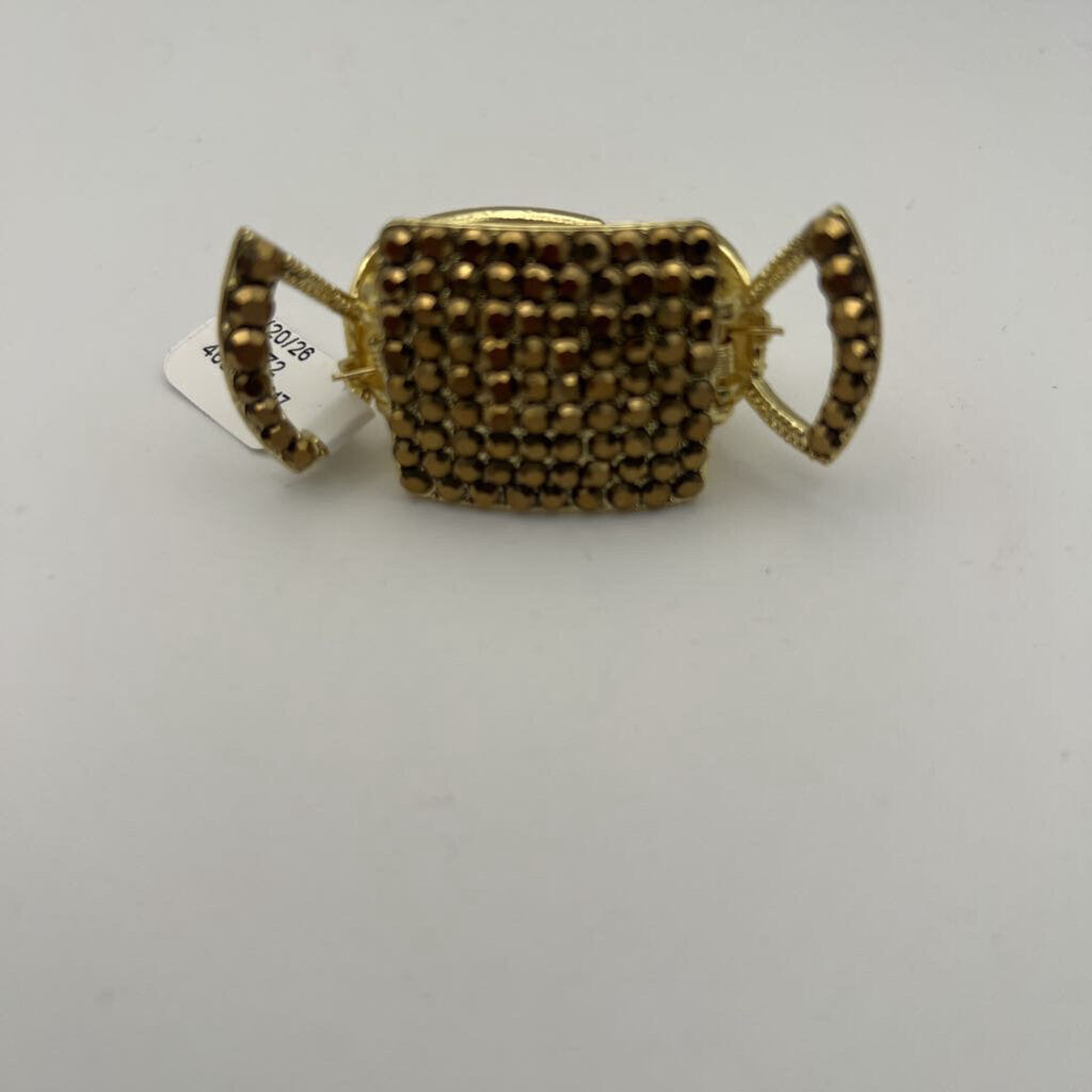 Gold Candy Rhinestone Claw Clip