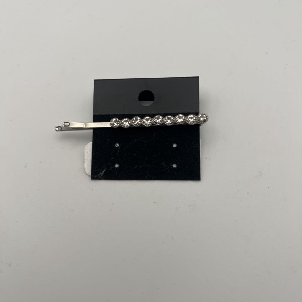 Rhinestone Silver Hair Clip