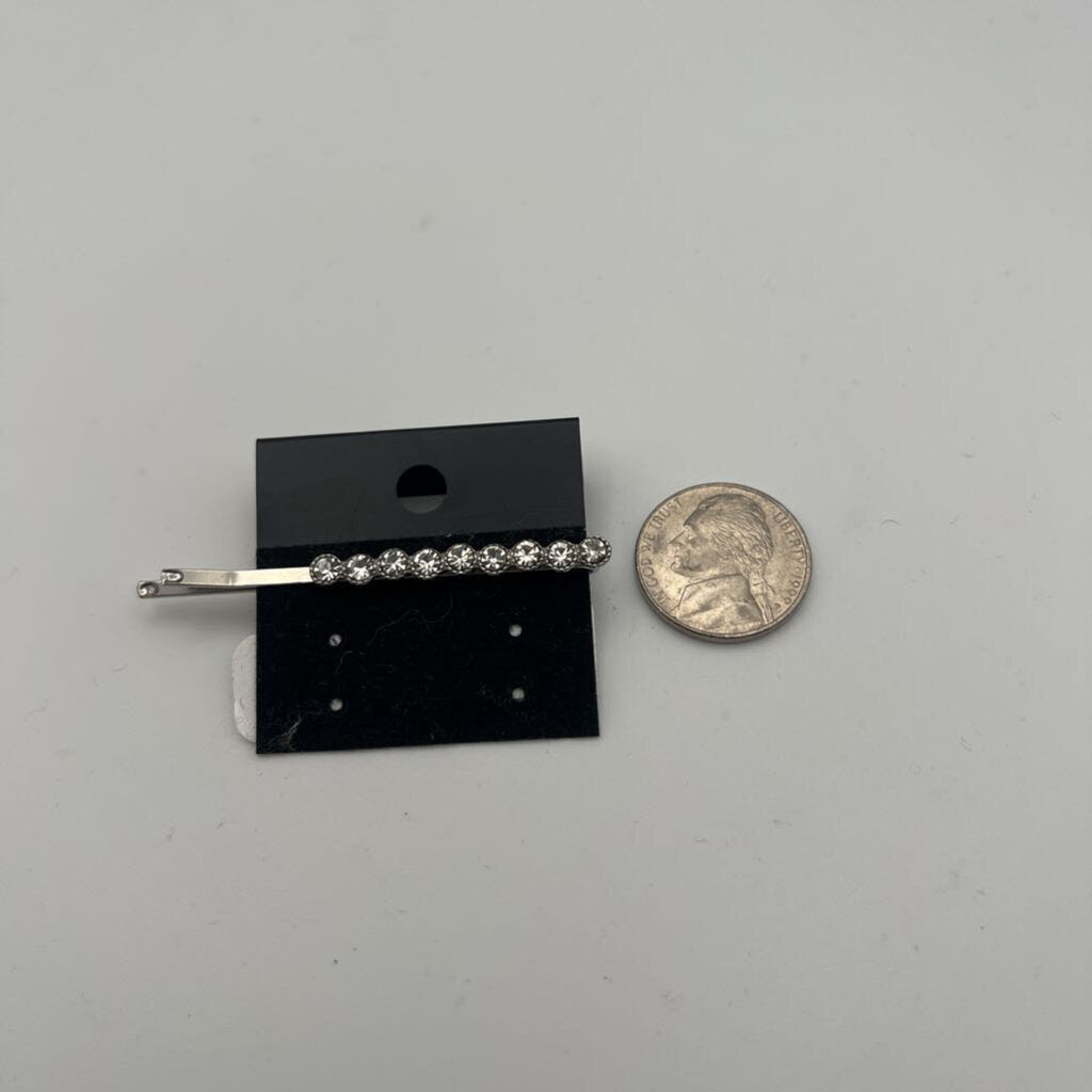 Rhinestone Silver Hair Clip