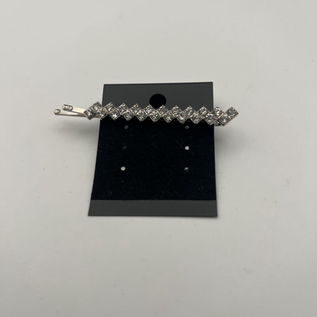 Rhinestone Silver Hair Clip