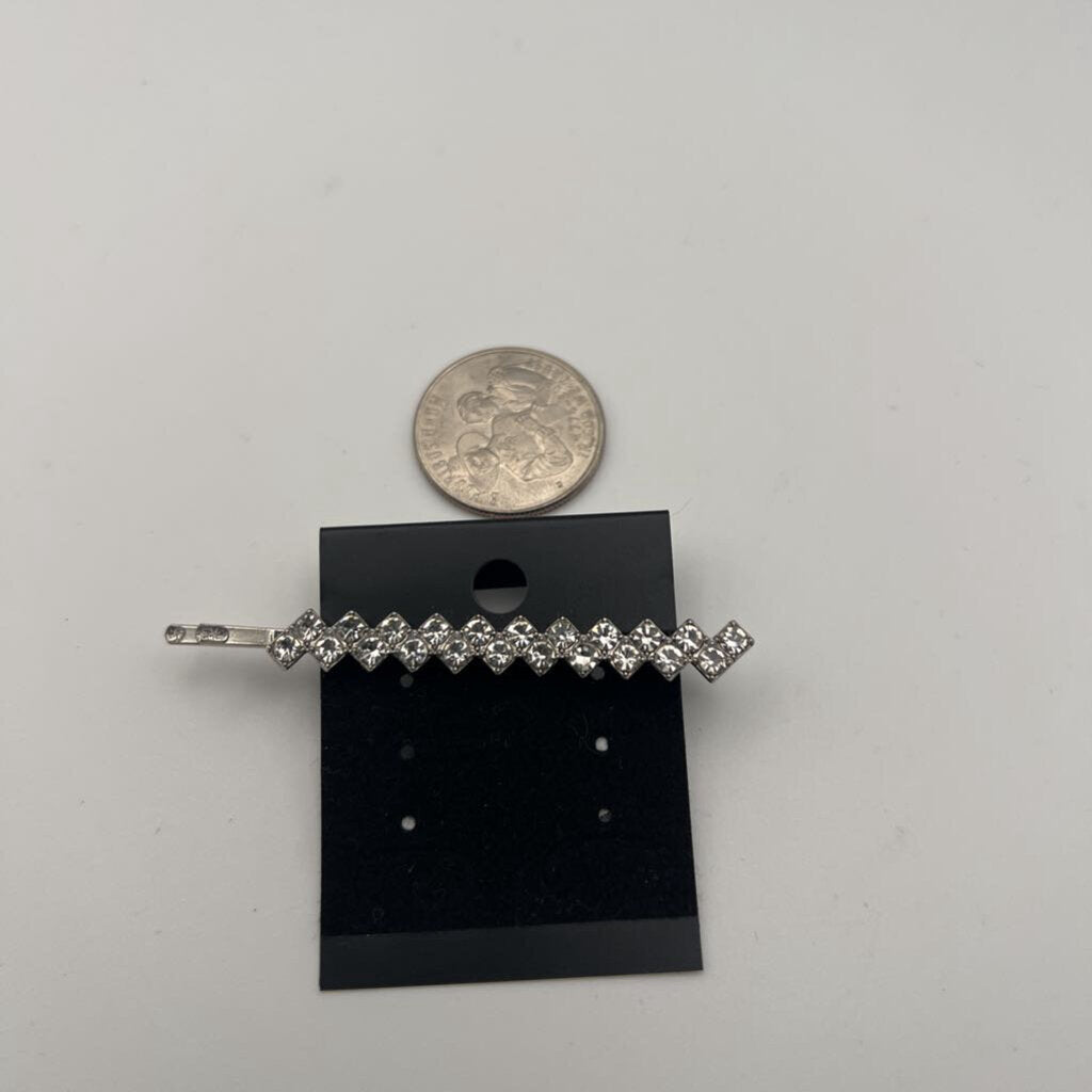 Rhinestone Silver Hair Clip