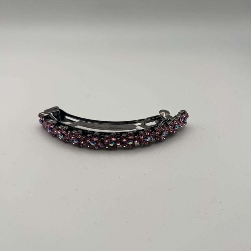 Pink Rhinestone Hair Clip