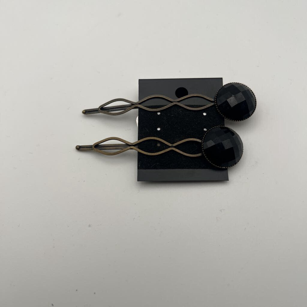 Bronze/Black Hair Pins (set of 2)