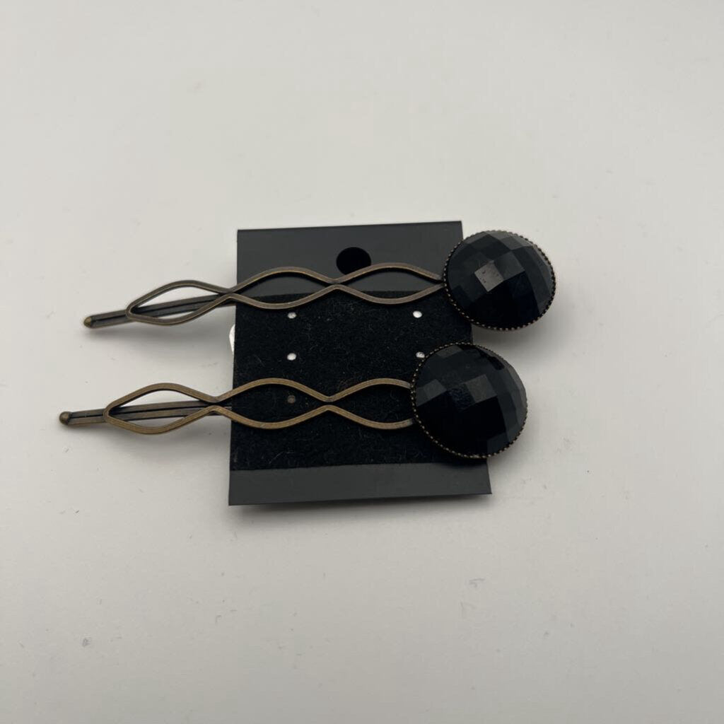 Bronze/Black Hair Pins (set of 2)