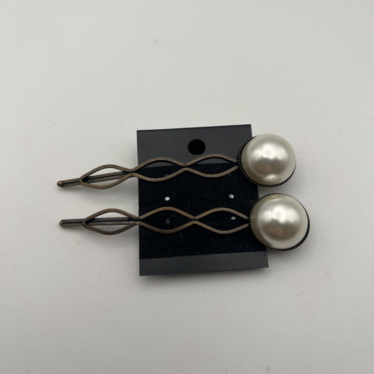 Bronze/Pearl Hair Pins (set of 2)