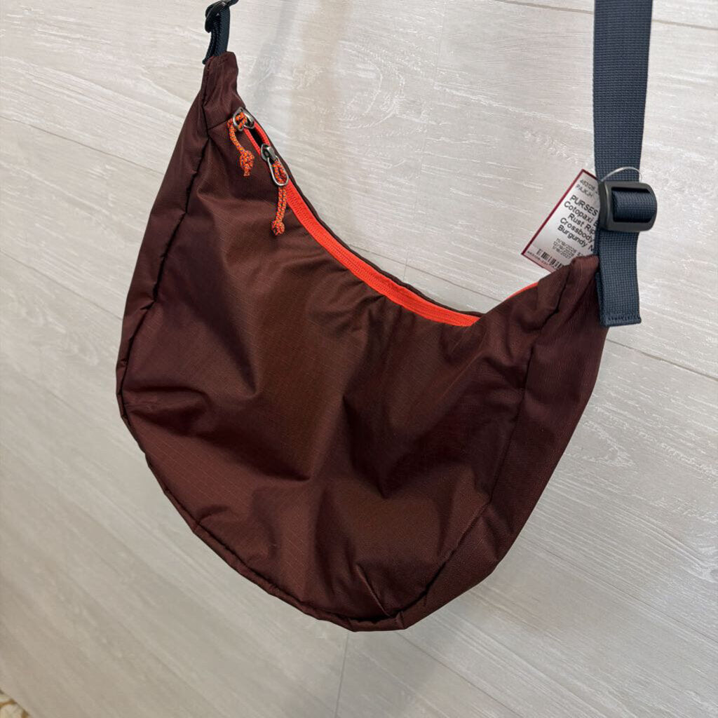 Cotopaxi Burgundy Rust Ripstop Crossbody Bag