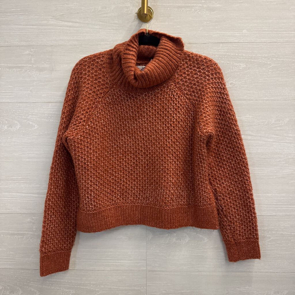 Jack Orange Chunky Knit Turtleneck Sweater Small