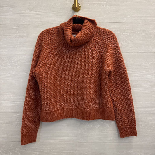 Jack Orange Chunky Knit Turtleneck Sweater Small