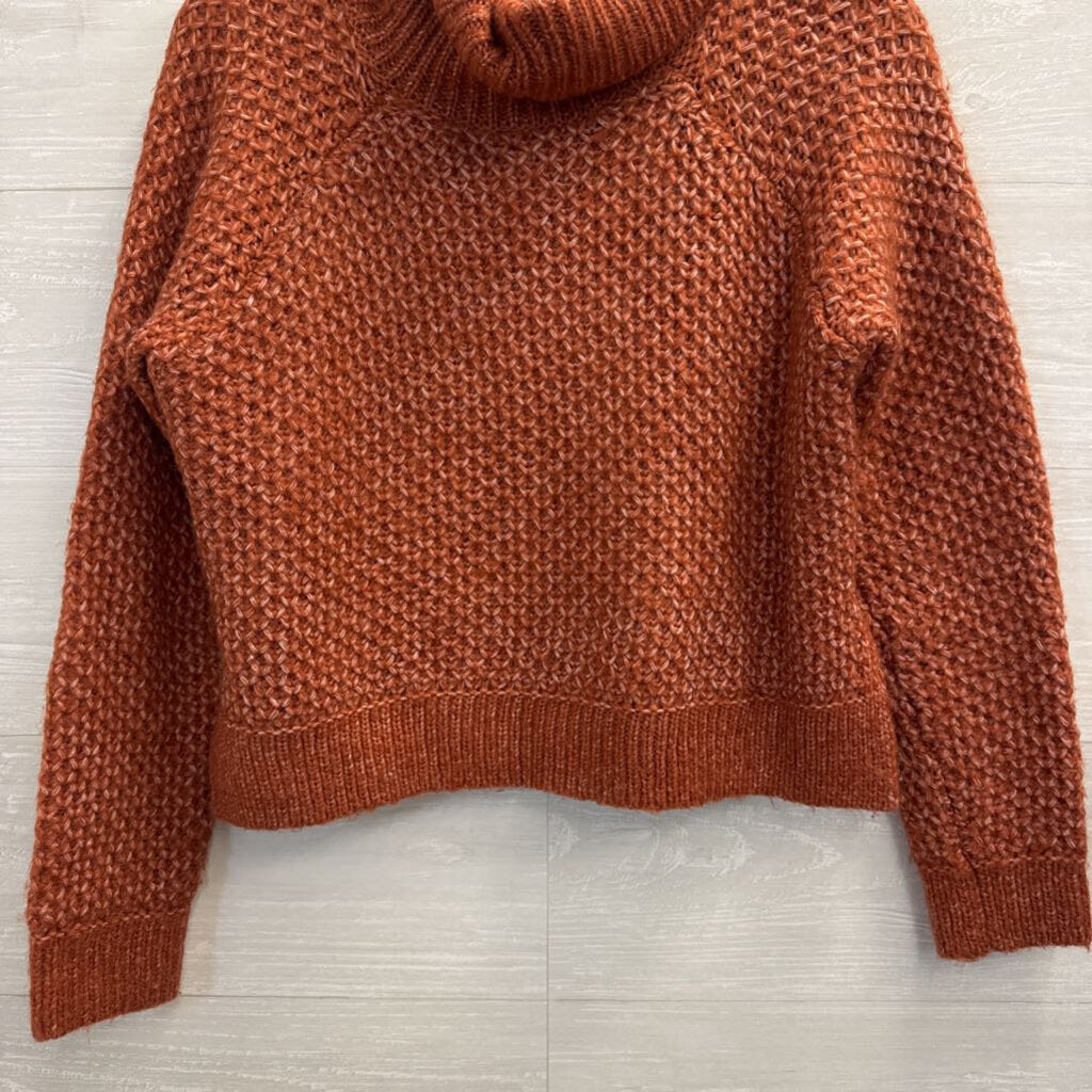 Jack Orange Chunky Knit Turtleneck Sweater Small