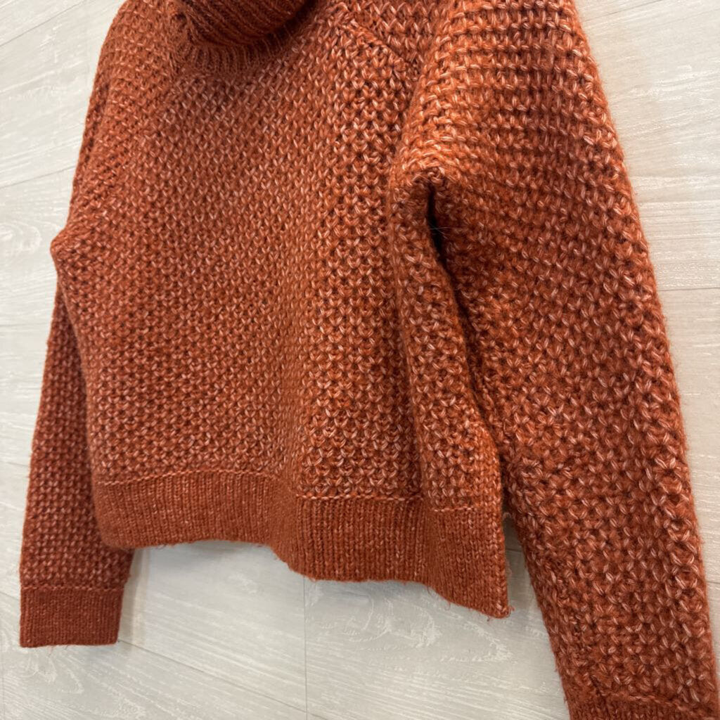 Jack Orange Chunky Knit Turtleneck Sweater Small