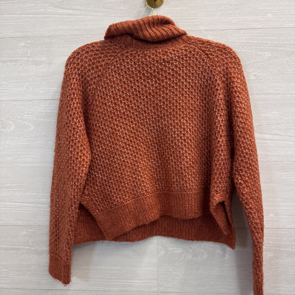 Jack Orange Chunky Knit Turtleneck Sweater Small