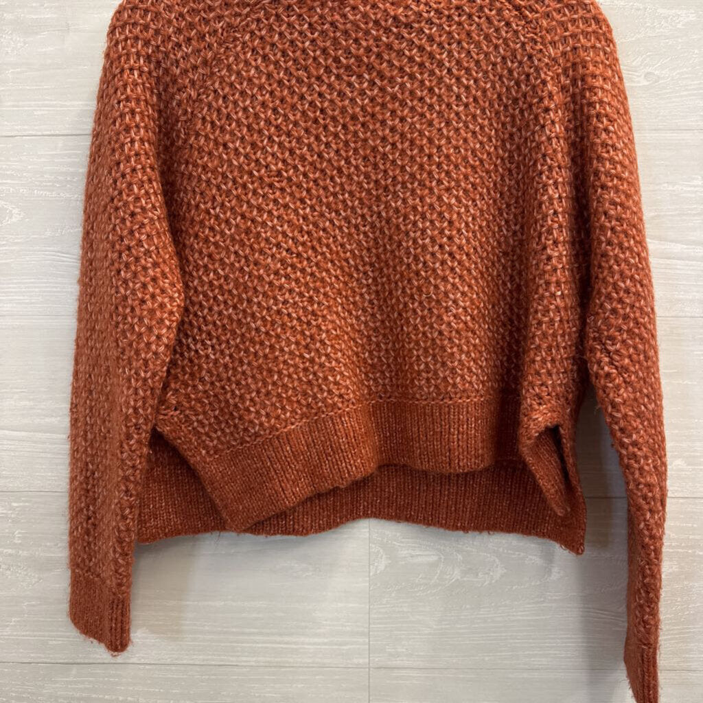 Jack Orange Chunky Knit Turtleneck Sweater Small