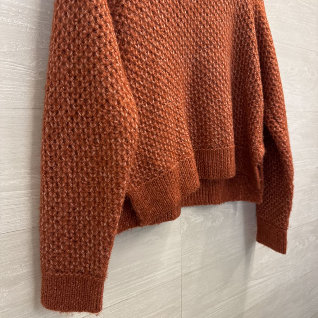 Jack Orange Chunky Knit Turtleneck Sweater Small